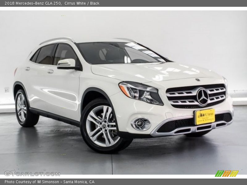 Cirrus White / Black 2018 Mercedes-Benz GLA 250