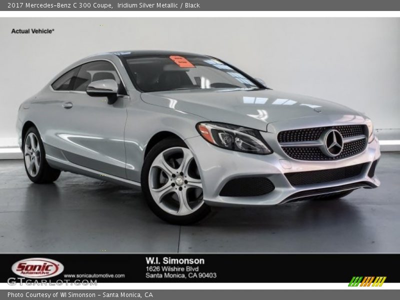 Iridium Silver Metallic / Black 2017 Mercedes-Benz C 300 Coupe