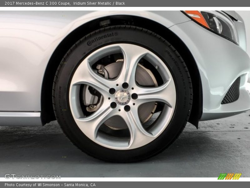 Iridium Silver Metallic / Black 2017 Mercedes-Benz C 300 Coupe