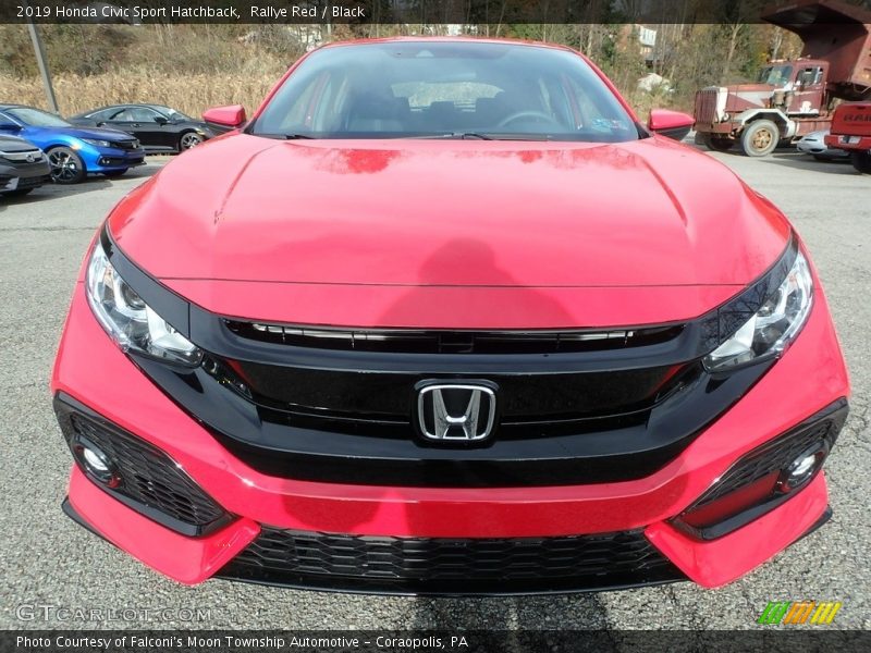 Rallye Red / Black 2019 Honda Civic Sport Hatchback