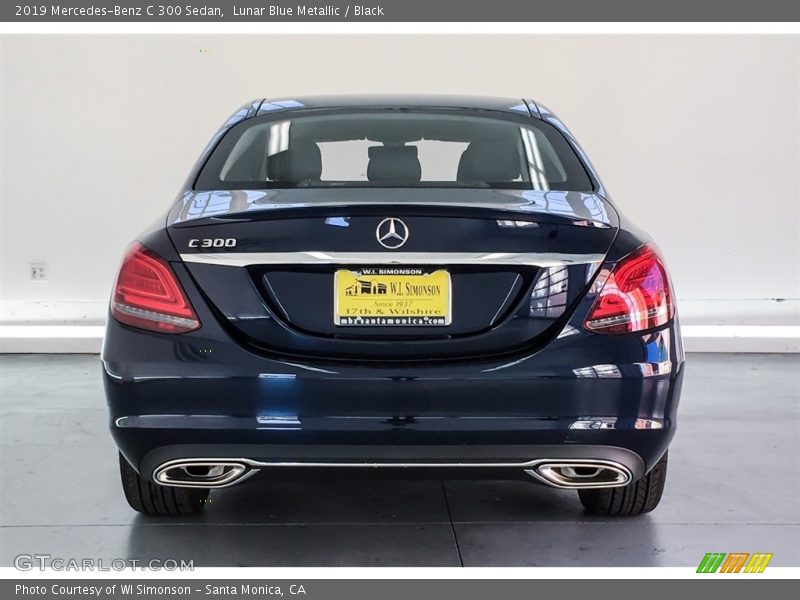 Lunar Blue Metallic / Black 2019 Mercedes-Benz C 300 Sedan