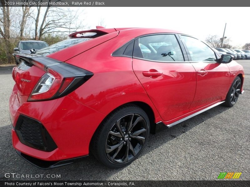 Rallye Red / Black 2019 Honda Civic Sport Hatchback