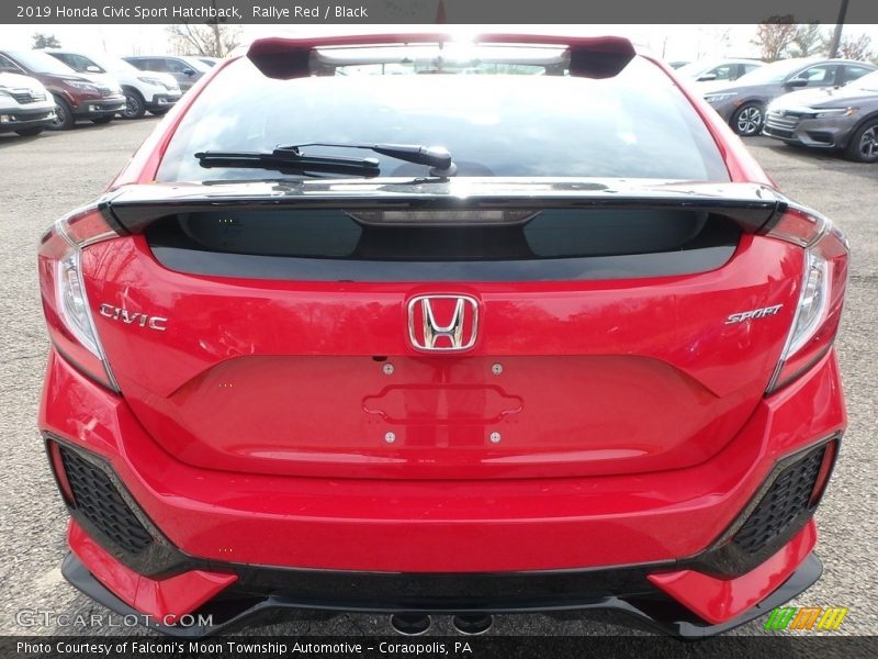 Rallye Red / Black 2019 Honda Civic Sport Hatchback