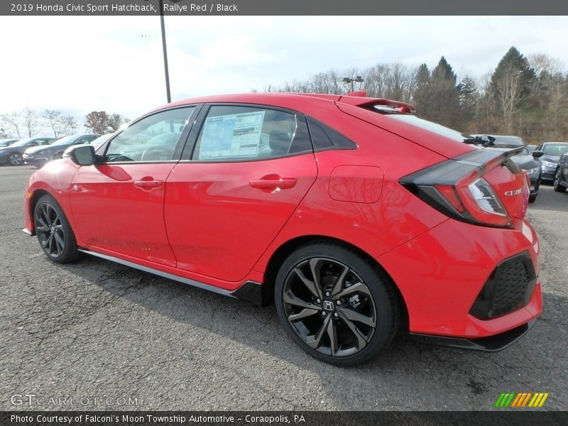 Rallye Red / Black 2019 Honda Civic Sport Hatchback