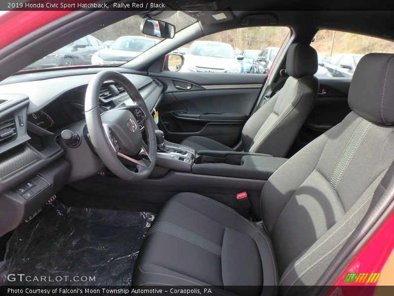 Front Seat of 2019 Civic Sport Hatchback