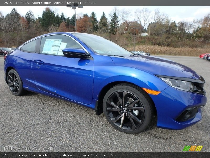 Front 3/4 View of 2019 Civic Sport Coupe