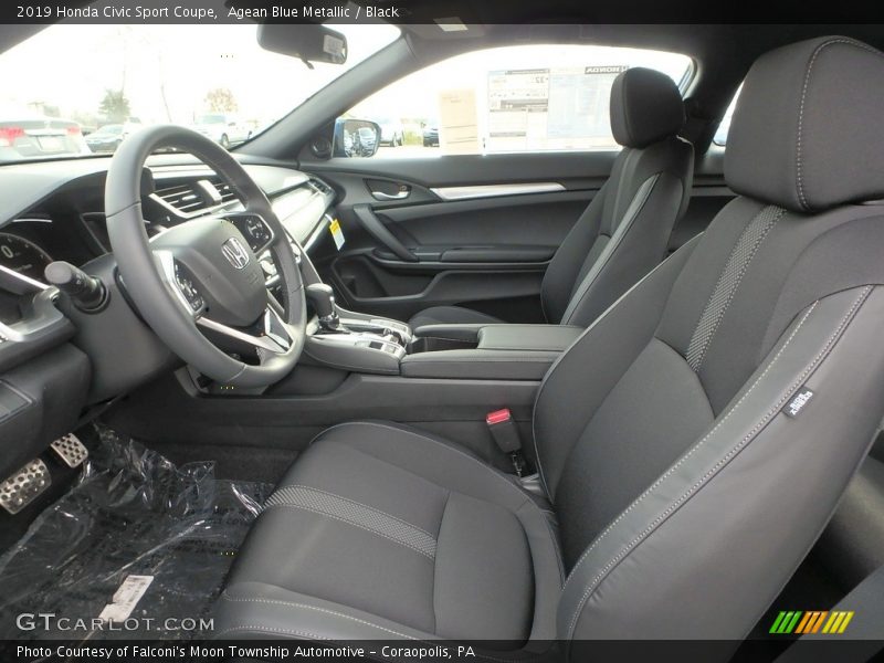 Front Seat of 2019 Civic Sport Coupe