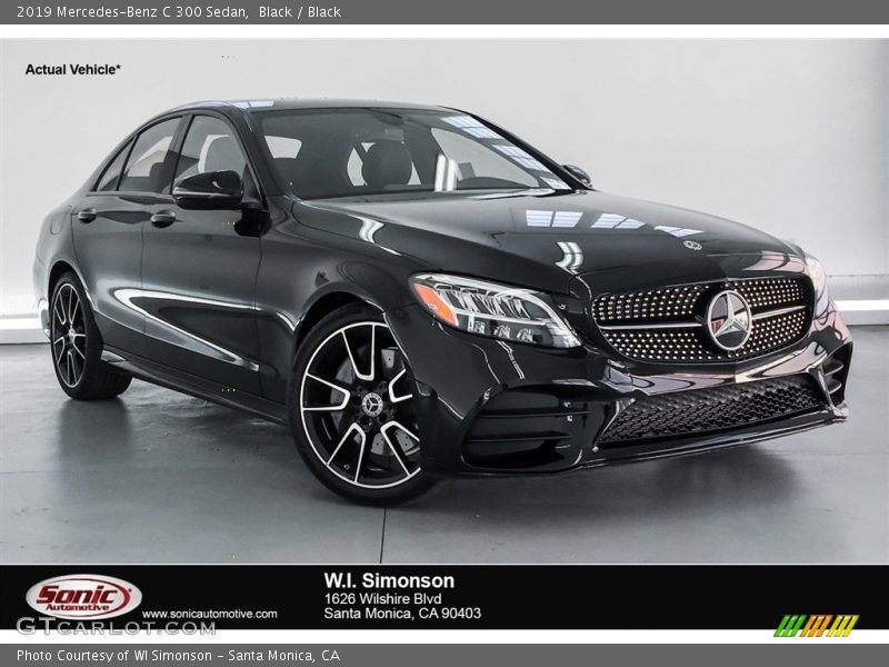 Black / Black 2019 Mercedes-Benz C 300 Sedan