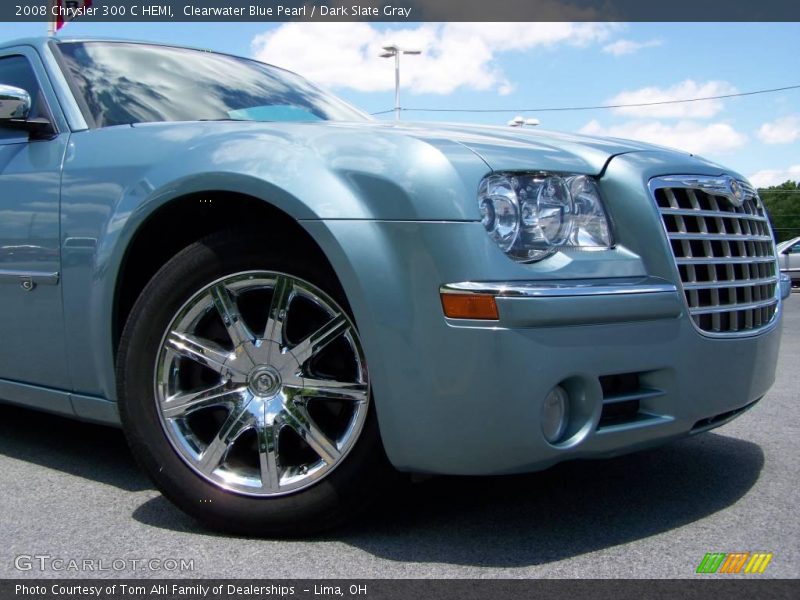 Clearwater Blue Pearl / Dark Slate Gray 2008 Chrysler 300 C HEMI