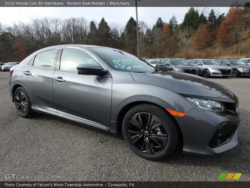 Front 3/4 View of 2019 Civic EX Hatchback