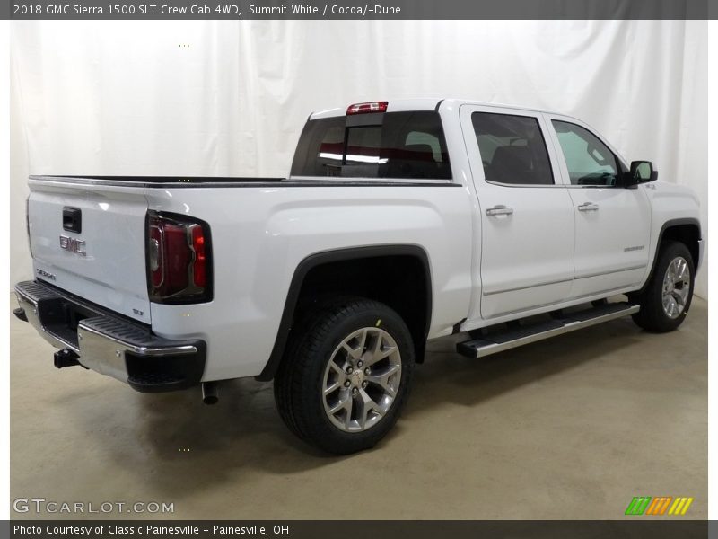 Summit White / Cocoa/­Dune 2018 GMC Sierra 1500 SLT Crew Cab 4WD