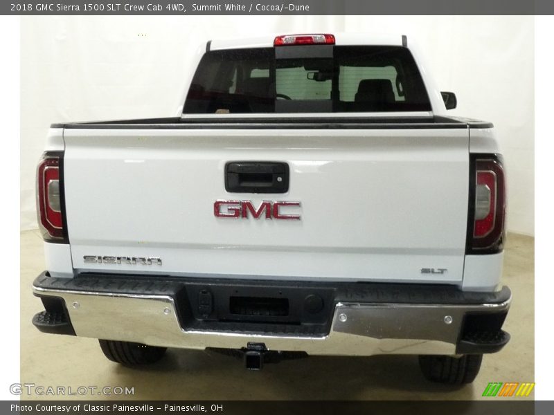 Summit White / Cocoa/­Dune 2018 GMC Sierra 1500 SLT Crew Cab 4WD