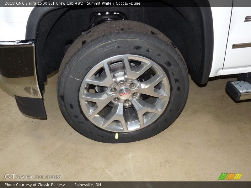 Summit White / Cocoa/­Dune 2018 GMC Sierra 1500 SLT Crew Cab 4WD
