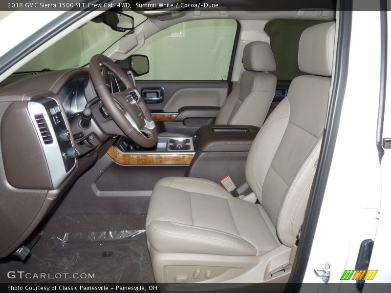Summit White / Cocoa/­Dune 2018 GMC Sierra 1500 SLT Crew Cab 4WD
