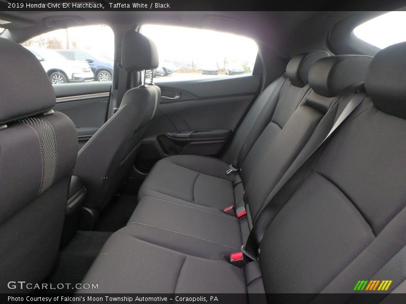 Taffeta White / Black 2019 Honda Civic EX Hatchback