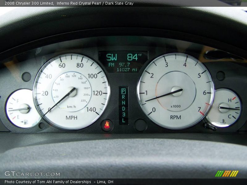 Inferno Red Crystal Pearl / Dark Slate Gray 2008 Chrysler 300 Limited