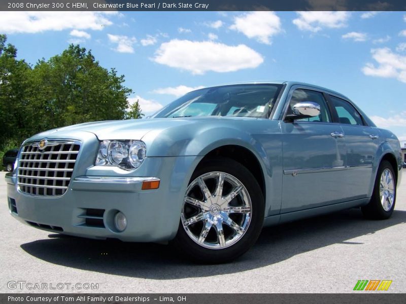 Clearwater Blue Pearl / Dark Slate Gray 2008 Chrysler 300 C HEMI
