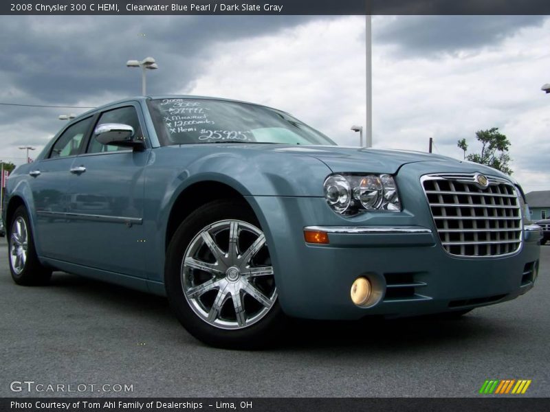 Clearwater Blue Pearl / Dark Slate Gray 2008 Chrysler 300 C HEMI