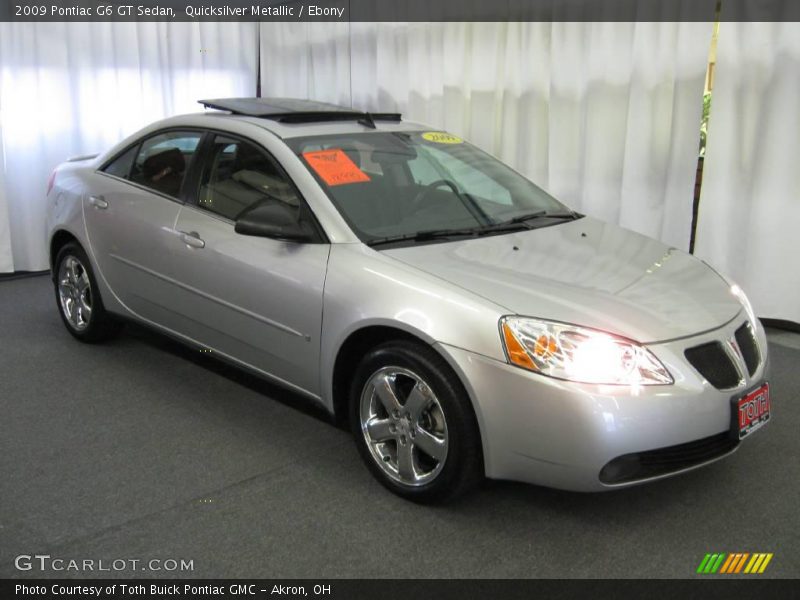 Quicksilver Metallic / Ebony 2009 Pontiac G6 GT Sedan