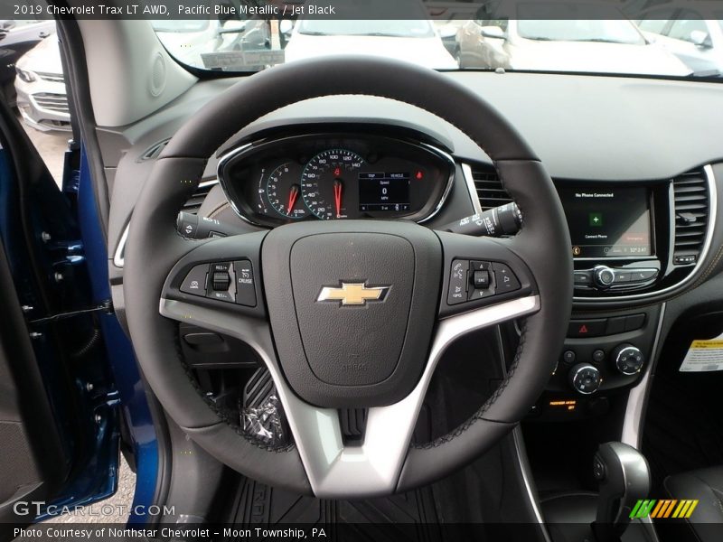 Pacific Blue Metallic / Jet Black 2019 Chevrolet Trax LT AWD