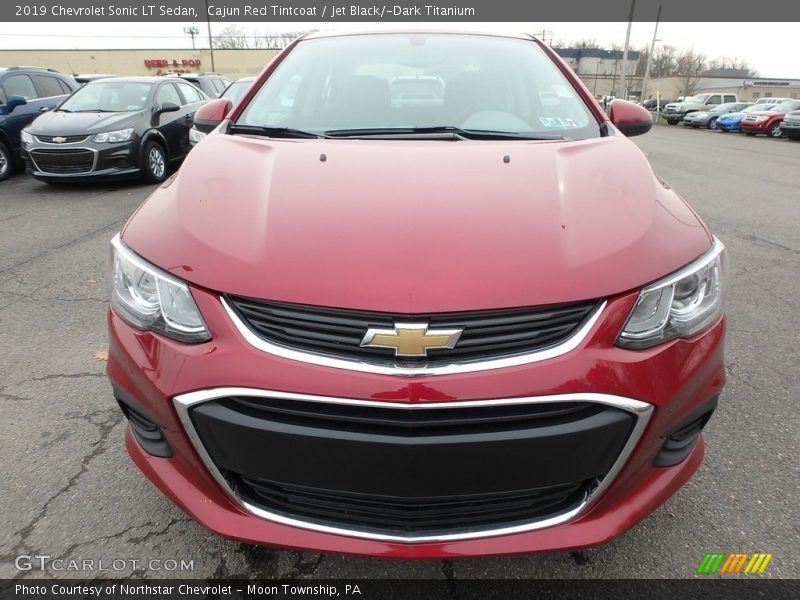 Cajun Red Tintcoat / Jet Black/­Dark Titanium 2019 Chevrolet Sonic LT Sedan