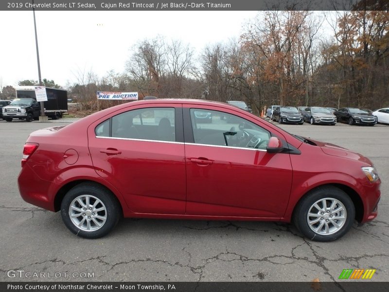 Cajun Red Tintcoat / Jet Black/­Dark Titanium 2019 Chevrolet Sonic LT Sedan