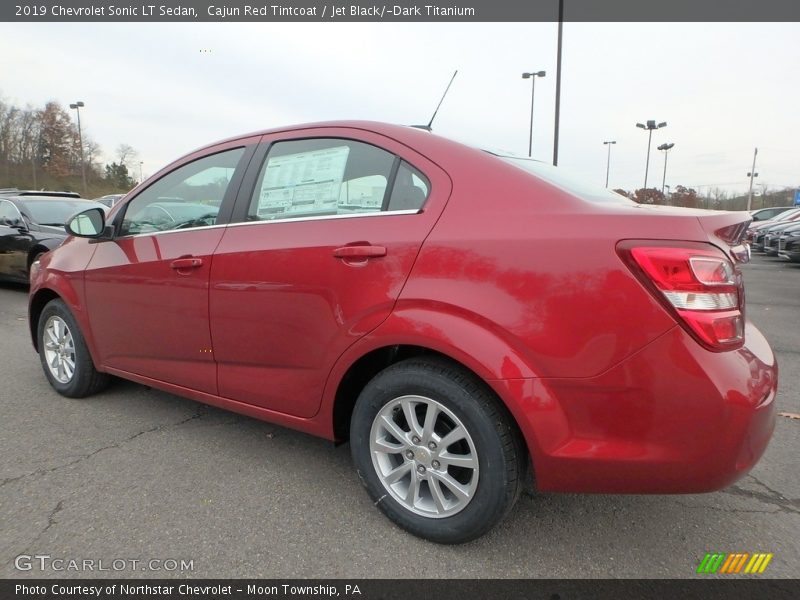 Cajun Red Tintcoat / Jet Black/­Dark Titanium 2019 Chevrolet Sonic LT Sedan