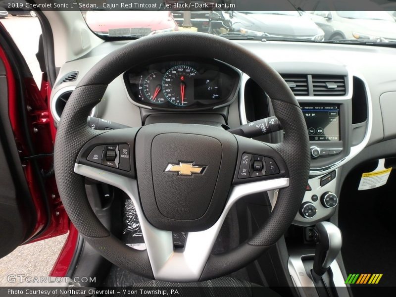 Cajun Red Tintcoat / Jet Black/­Dark Titanium 2019 Chevrolet Sonic LT Sedan