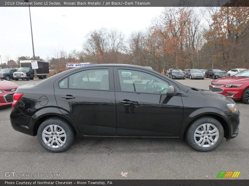Mosaic Black Metallic / Jet Black/­Dark Titanium 2019 Chevrolet Sonic LS Sedan