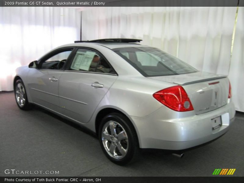 Quicksilver Metallic / Ebony 2009 Pontiac G6 GT Sedan