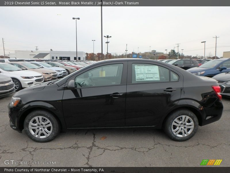 Mosaic Black Metallic / Jet Black/­Dark Titanium 2019 Chevrolet Sonic LS Sedan