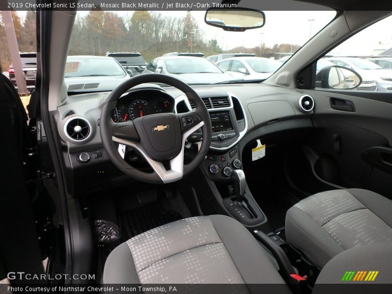  2019 Sonic LS Sedan Jet Black/­Dark Titanium Interior