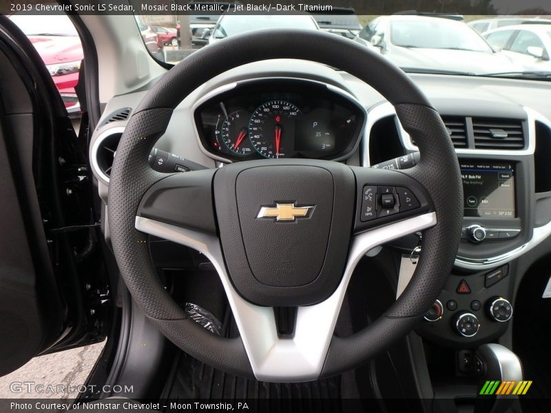 Mosaic Black Metallic / Jet Black/­Dark Titanium 2019 Chevrolet Sonic LS Sedan