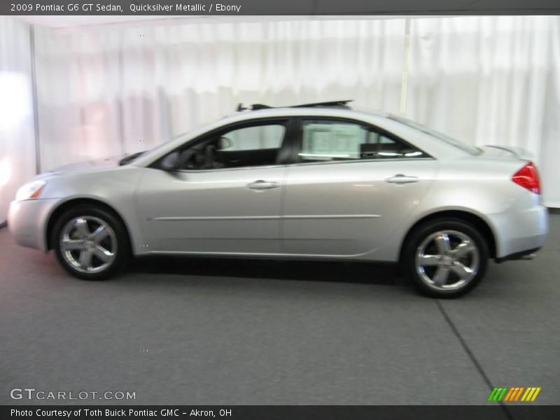 Quicksilver Metallic / Ebony 2009 Pontiac G6 GT Sedan