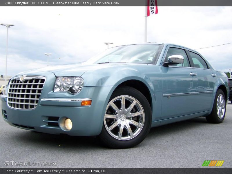 Clearwater Blue Pearl / Dark Slate Gray 2008 Chrysler 300 C HEMI