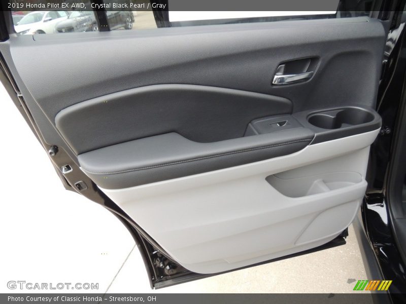 Crystal Black Pearl / Gray 2019 Honda Pilot EX AWD