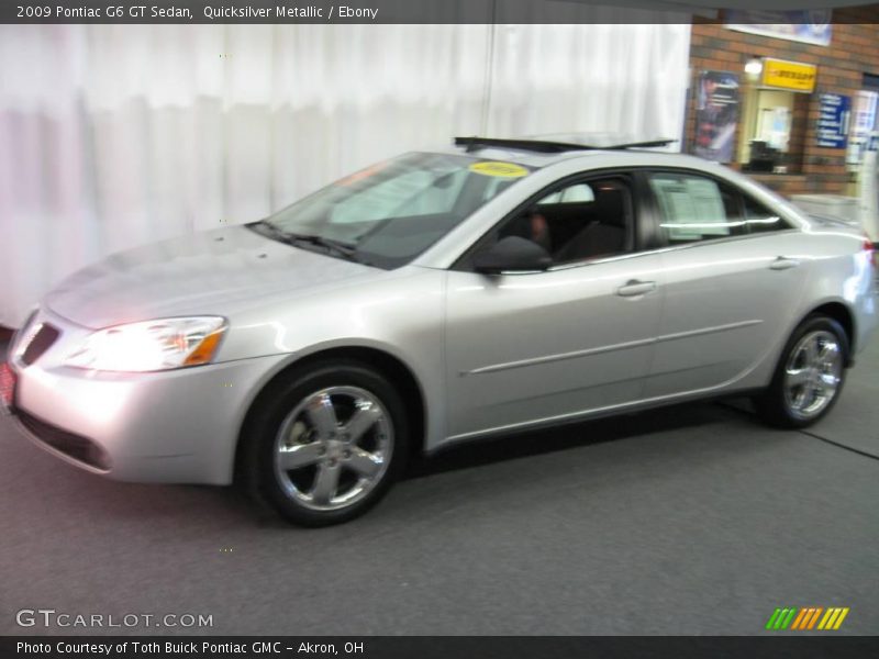 Quicksilver Metallic / Ebony 2009 Pontiac G6 GT Sedan