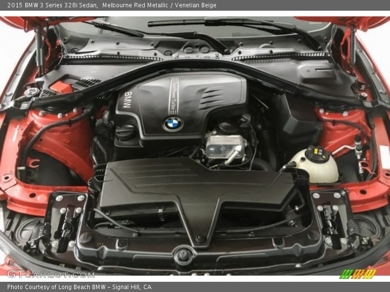 Melbourne Red Metallic / Venetian Beige 2015 BMW 3 Series 328i Sedan