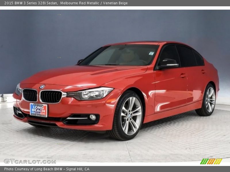 Melbourne Red Metallic / Venetian Beige 2015 BMW 3 Series 328i Sedan