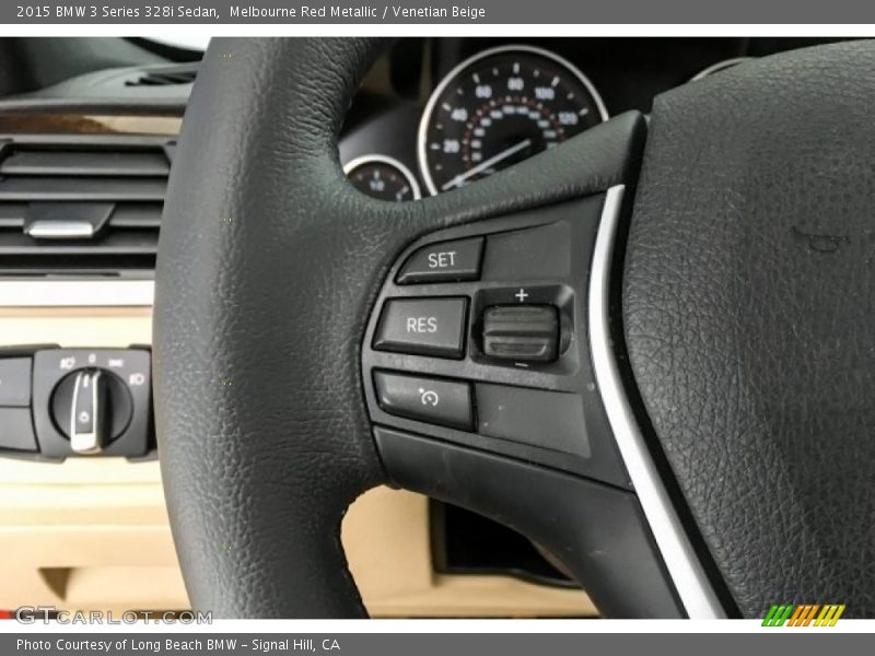 Melbourne Red Metallic / Venetian Beige 2015 BMW 3 Series 328i Sedan