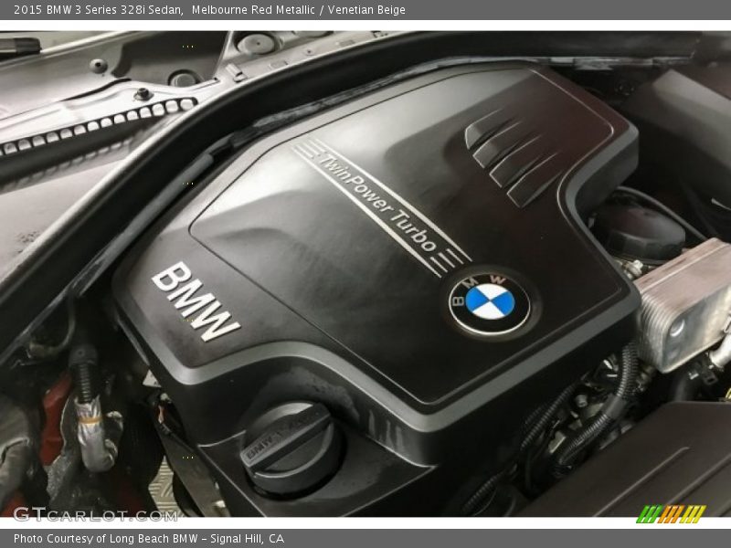 Melbourne Red Metallic / Venetian Beige 2015 BMW 3 Series 328i Sedan