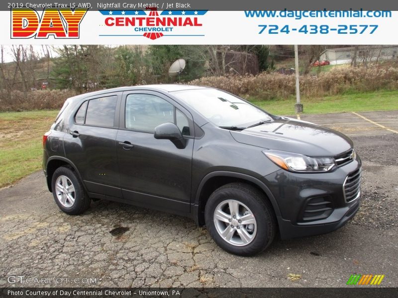 Nightfall Gray Metallic / Jet Black 2019 Chevrolet Trax LS AWD