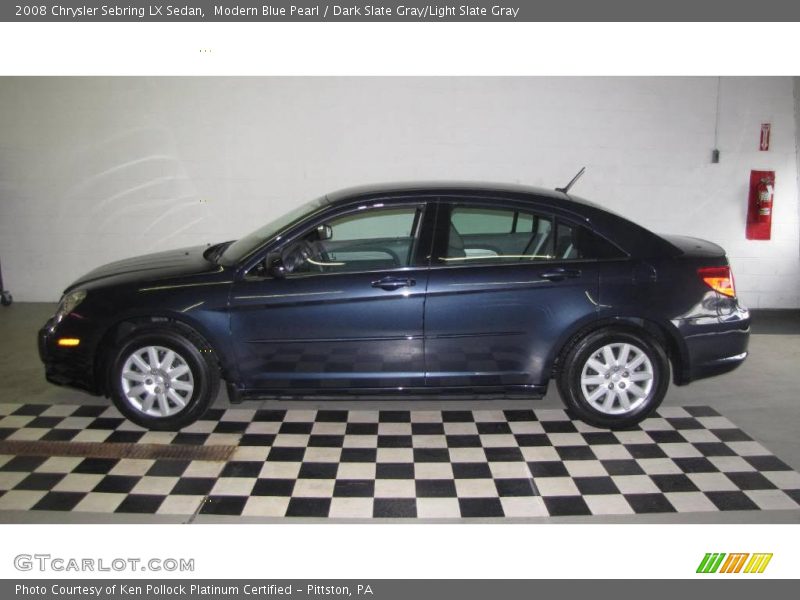 Modern Blue Pearl / Dark Slate Gray/Light Slate Gray 2008 Chrysler Sebring LX Sedan