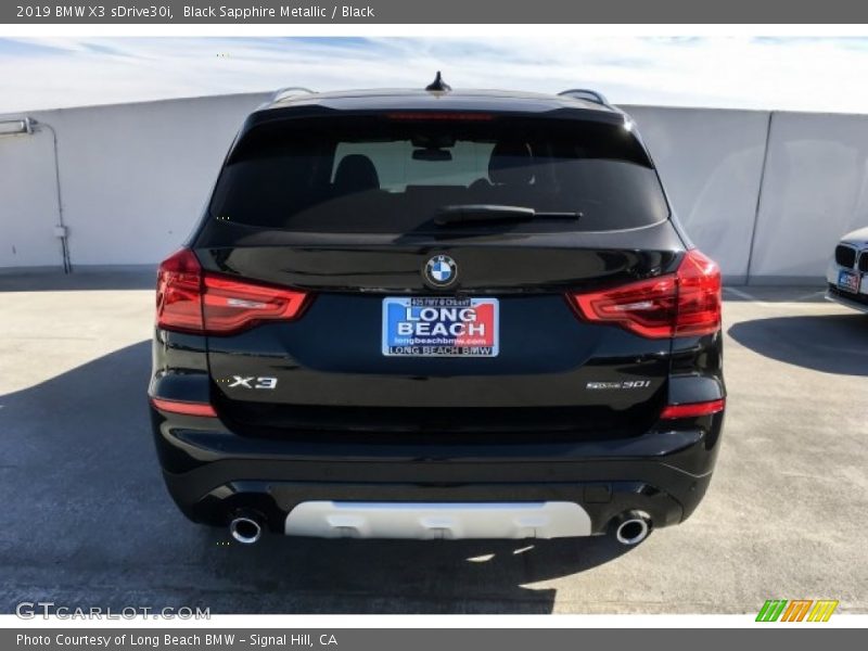 Black Sapphire Metallic / Black 2019 BMW X3 sDrive30i