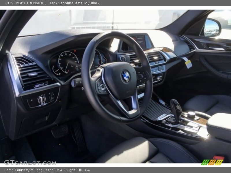 Black Sapphire Metallic / Black 2019 BMW X3 sDrive30i