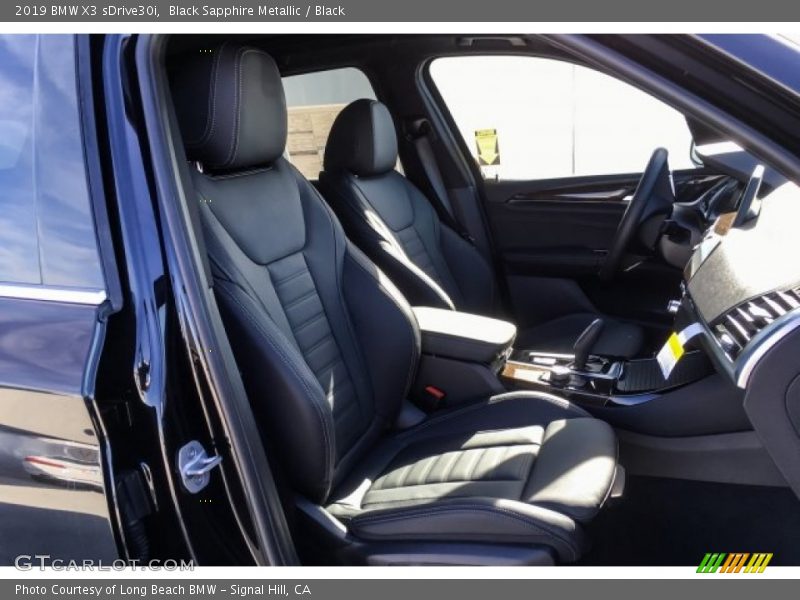 Black Sapphire Metallic / Black 2019 BMW X3 sDrive30i