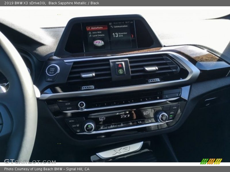 Black Sapphire Metallic / Black 2019 BMW X3 sDrive30i