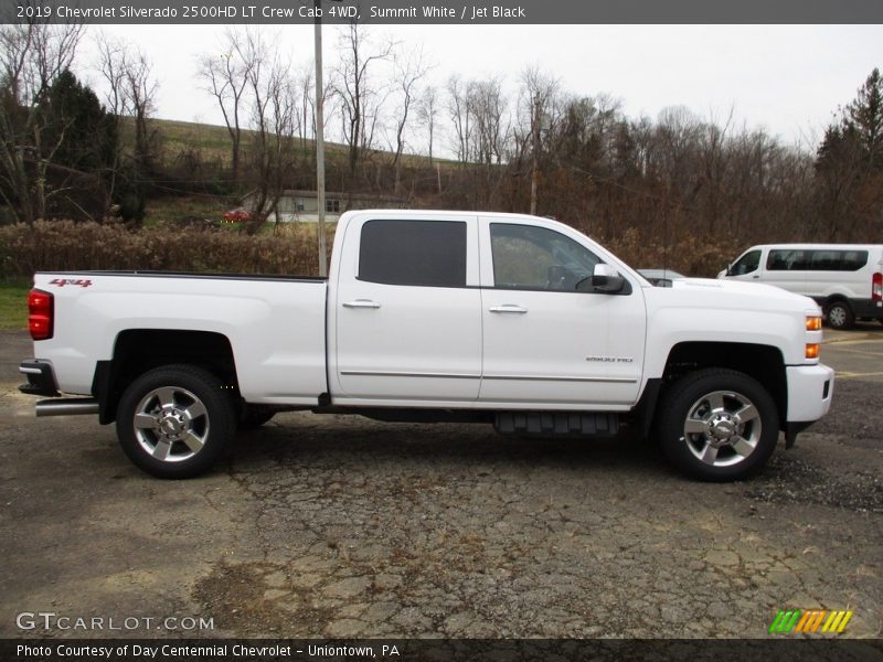 Summit White / Jet Black 2019 Chevrolet Silverado 2500HD LT Crew Cab 4WD