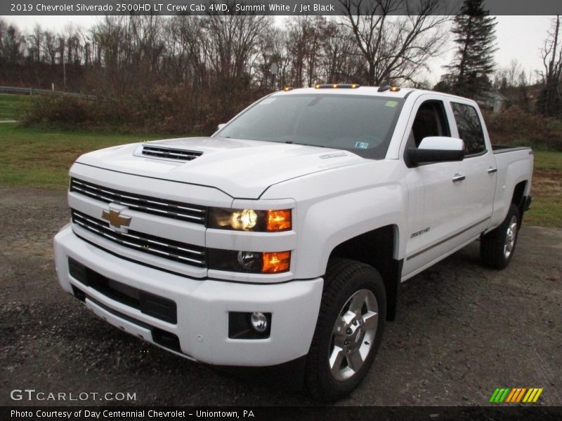 Summit White / Jet Black 2019 Chevrolet Silverado 2500HD LT Crew Cab 4WD