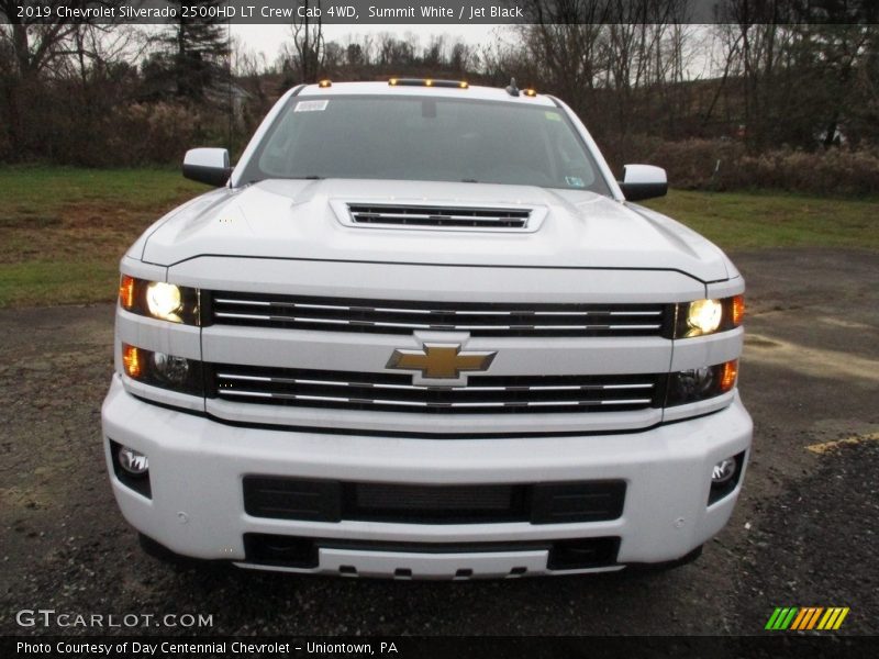 Summit White / Jet Black 2019 Chevrolet Silverado 2500HD LT Crew Cab 4WD